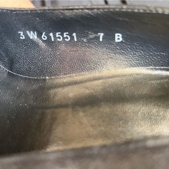 Stuart weitzman vintage black suede chunky heels with buckle strap - Picture 7 of 8